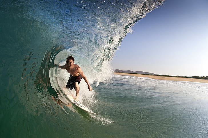sports, waves, surfing, men, HD wallpaper
