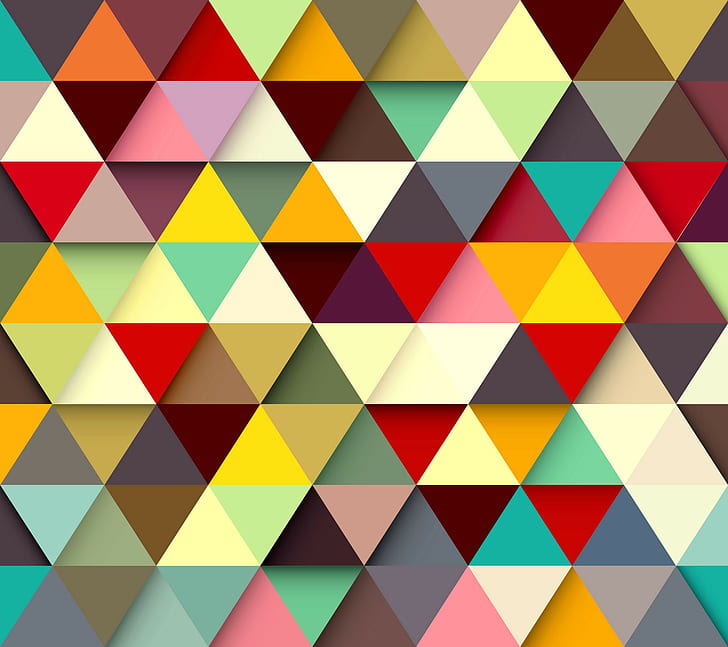 Paint, triangle, pattern, texture, HD wallpaper
