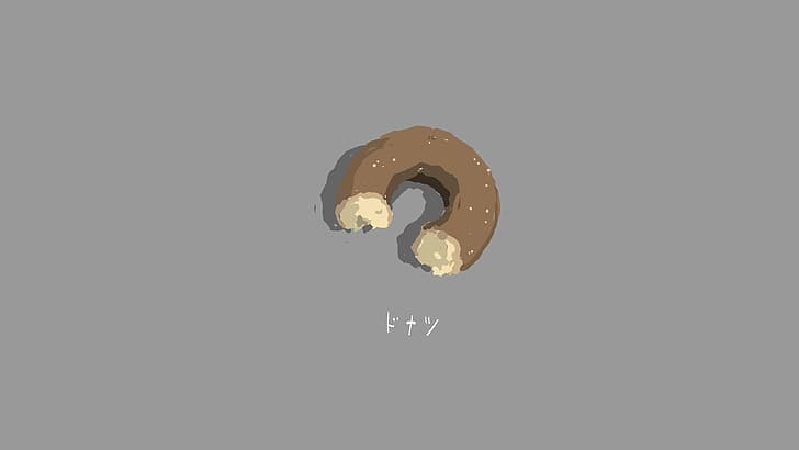 minimalism, food, donuts