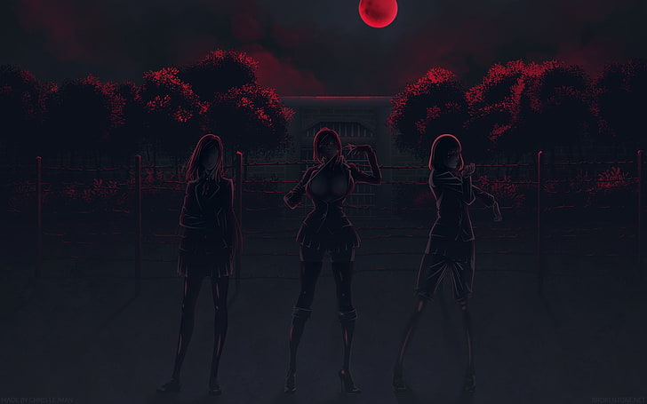 anime girls, Prison School, Kangoku Gakuen, Midorikawa Hana, HD wallpaper