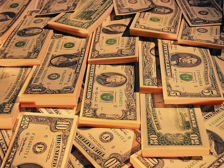 US dollar banknote lot, money, the bucks, dolar, currency, finance, HD wallpaper