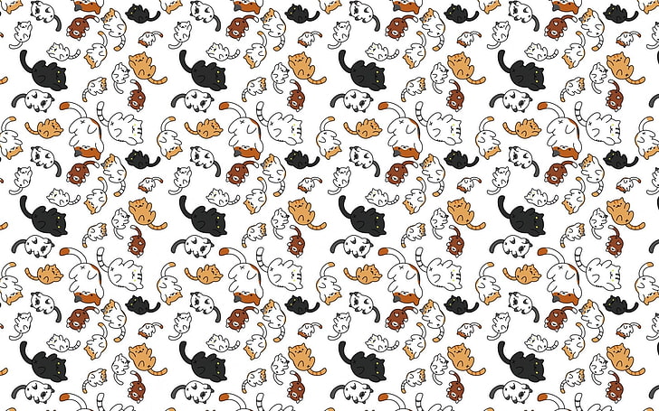 Loose and cute cat face textile pattern cat  Stock Illustration  83667466  PIXTA