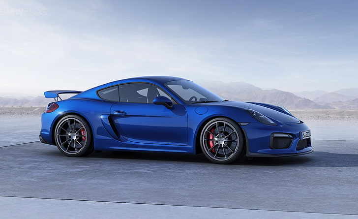 Porsche  Cayman, Porsche Cayman GT4, blue cars, transportation, HD wallpaper