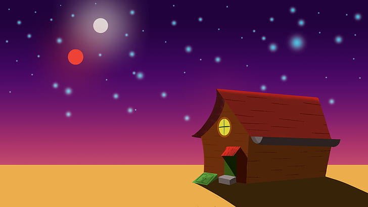 Hd Wallpaper Courage The Cowardly Dog Landscape House Cartoon Wallpaper Flare
