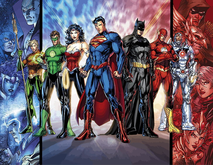Hd Wallpaper Dc Justice League Illustration Comics Aquaman Atom Dc Comics Wallpaper Flare