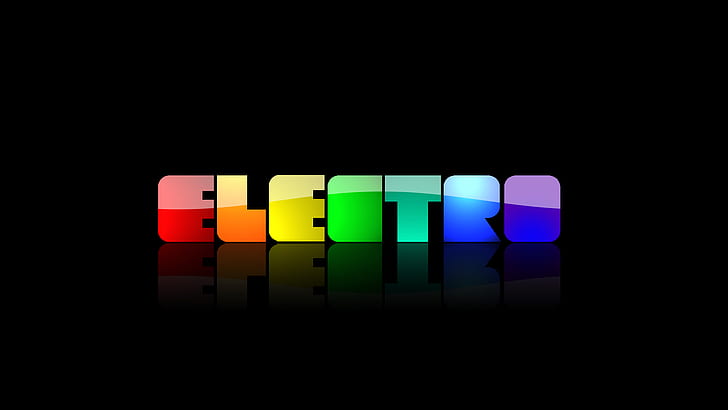 Electro HD, electro logo, music, HD wallpaper