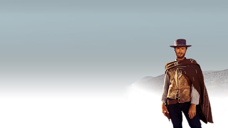 Clint Eastwood Western HD, cowboy, desert, grey, sheriff, white