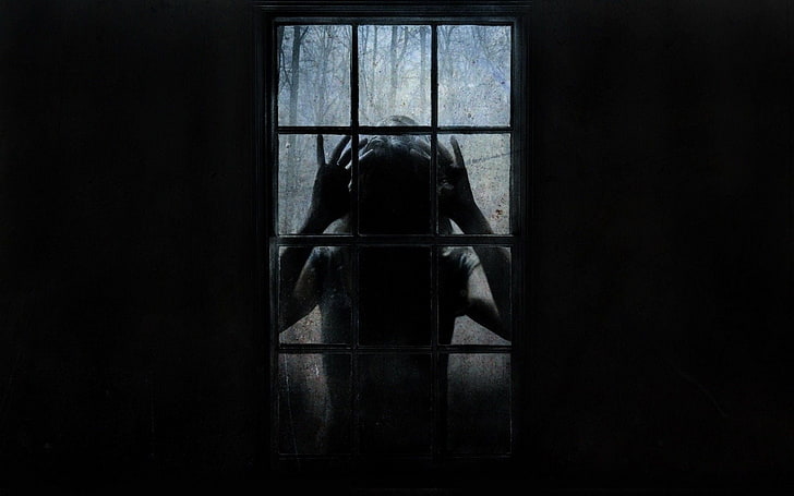 HD wallpaper: window, uninvited, horror, creepy, women, dark, indoors,  emotion | Wallpaper Flare