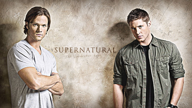 Supernatural pos ter, sam, dean, men, people, males, adult, young Adult, HD wallpaper