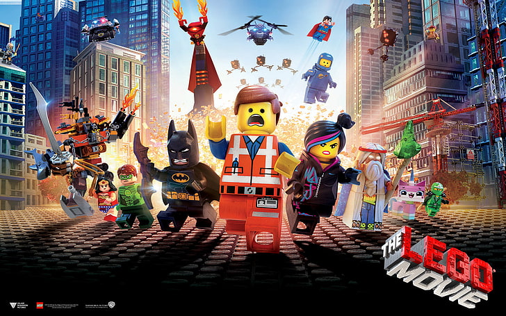 Lego The Movie wallpaper, The Lego Movie, movies, building exterior, HD wallpaper