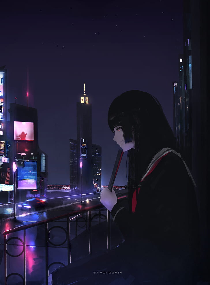 Enma Ai, Jigoku Shoujo, anime girls, Aoi Ogata, HD wallpaper