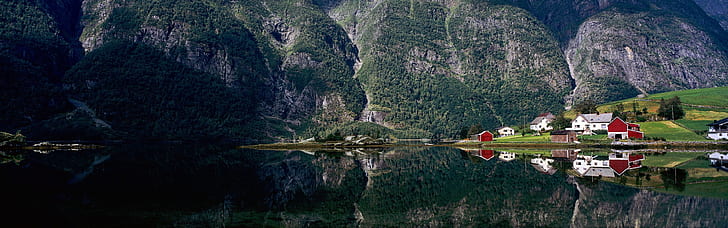 Hyefjorden, Gloppen Municipality, Sogn og Fjordane county, Norway, HD wallpaper