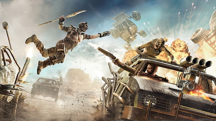Mad Max, Mad Max (game), conflict, smoke - physical structure, HD wallpaper