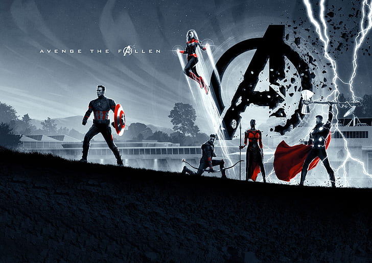 The Avengers, Avengers Endgame, Ant-Man, Brie Larson, Captain America, HD wallpaper