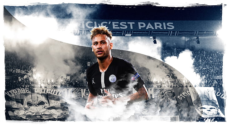 Soccer, Neymar, Brazilian, Paris Saint-Germain F.C., HD wallpaper