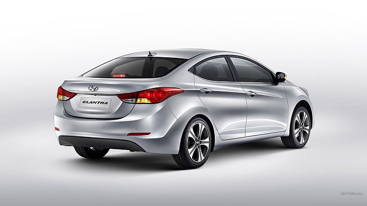 Hyundai, Hyundai Langdong, car, silver cars, vehicle, Hyundai Elantra, HD wallpaper