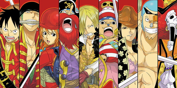 One Piece, Sanji, Roronoa Zoro, Monkey D. Luffy, Nami, Usopp