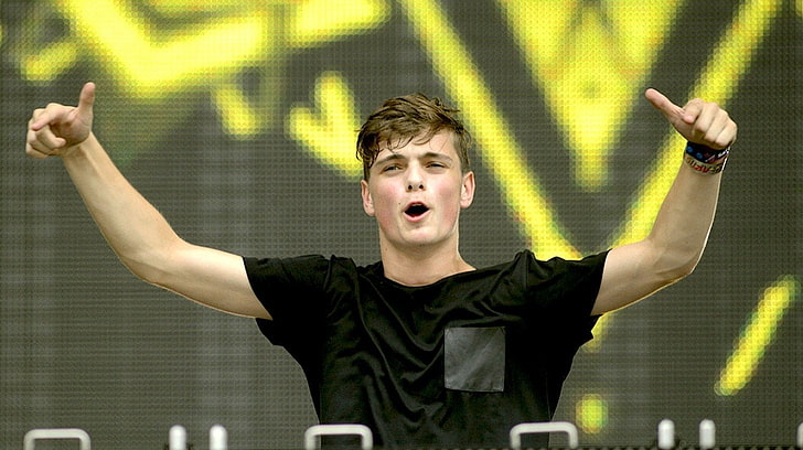 DJ, Martin Garrix, one person, front view, waist up, casual clothing