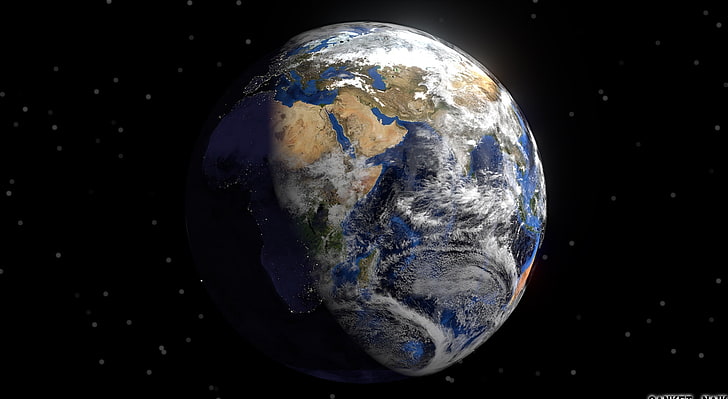 HD wallpaper: Realistic Earth, planet earth digital wallpaper, Artistic, 3D  | Wallpaper Flare