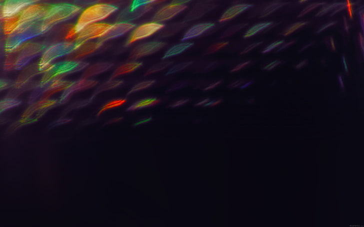 untitled, rainbows, black, abstract, multi colored, pattern, motion