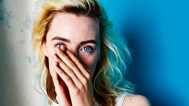Saoirse Ronan, actress, women, blue eyes, portrait, young adult, HD wallpaper