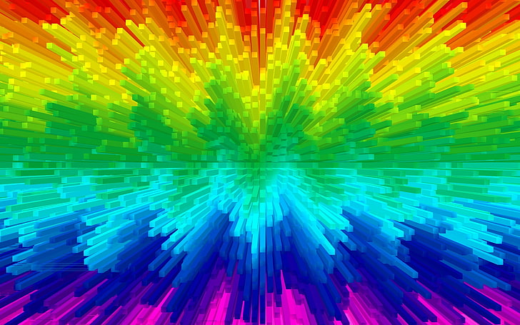 abstract, colorful, geometry, digital art, artwork, backgrounds, HD wallpaper