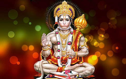 Lord Hanuman Bhagwan Ji HD Poster in Black  HinduWallpaper