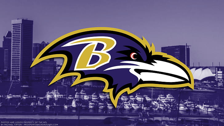 Football, Baltimore Ravens, Emblem, Logo, NFL, HD wallpaper