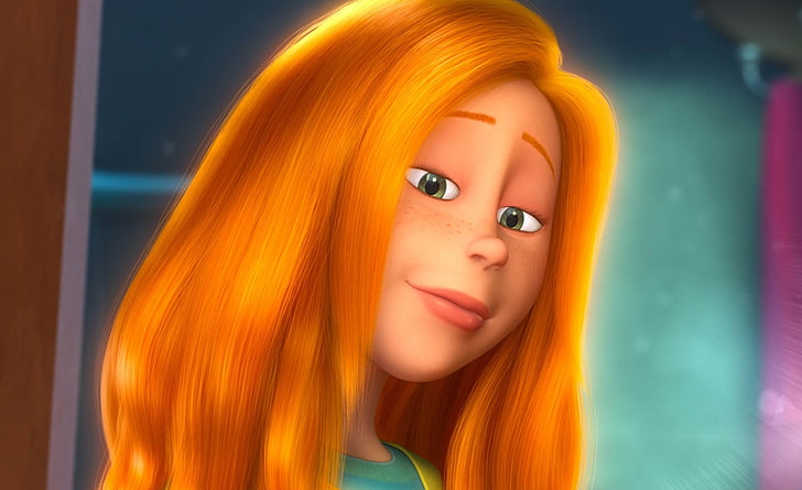 Dr Seuss' The Lorax - Audrey, orange-haired female anime charactre, HD wallpaper