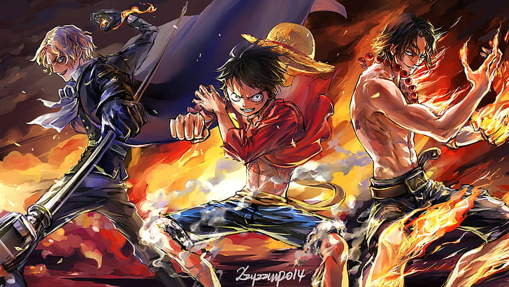 Portgas D. Ace, One Piece, Monkey D. Luffy, Sabo