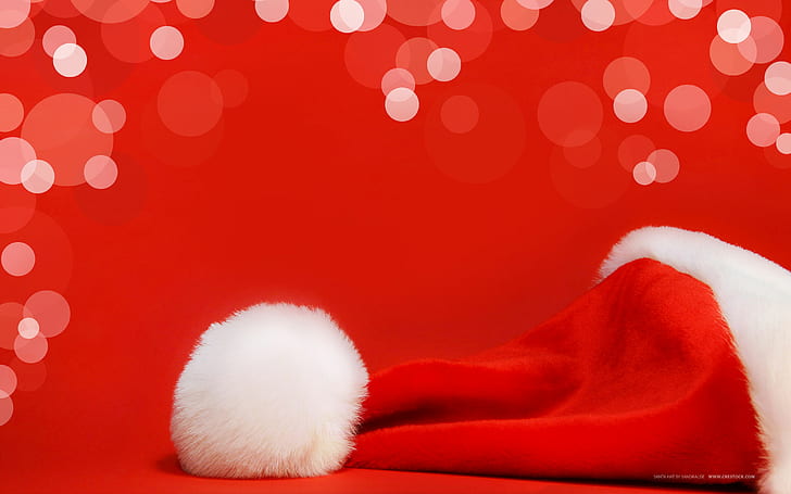Santa Claus Hat HD, christmas, HD wallpaper