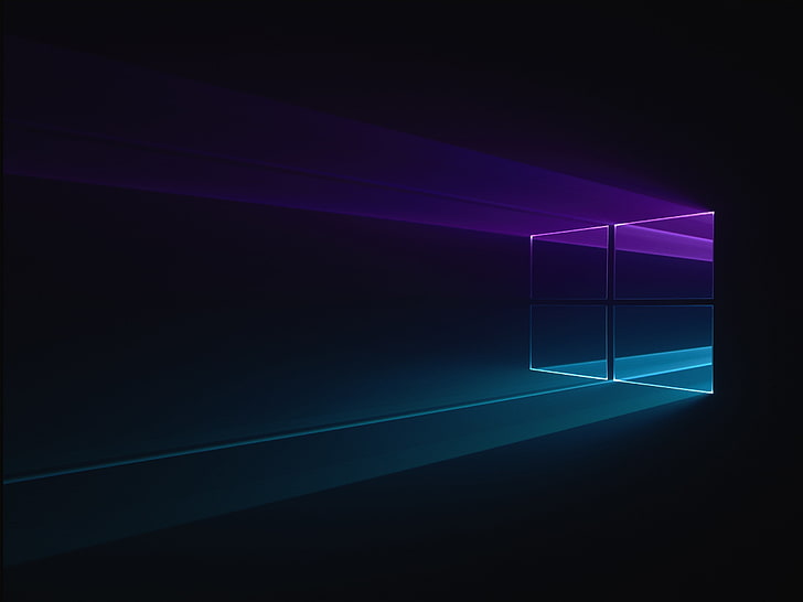 Windows 10, abstract, GMUNK, blue, light - natural phenomenon HD wallpaper