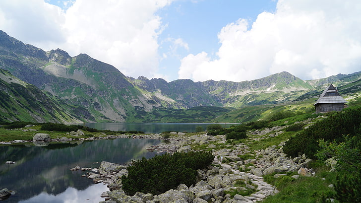 green mountain, mountains, Tatra, Poland, Tatra Mountains, nature, HD wallpaper