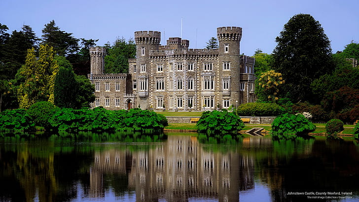 Johnstown Castle, County Wexford, Ireland, Architecture, HD wallpaper