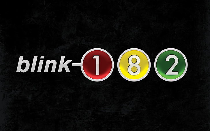 blink 182 text, blink-182, letters, figures, colors, traffic light, HD wallpaper