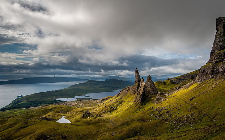 nature, landscape, Old Man of Storr, Scotland, island, Skye, HD wallpaper