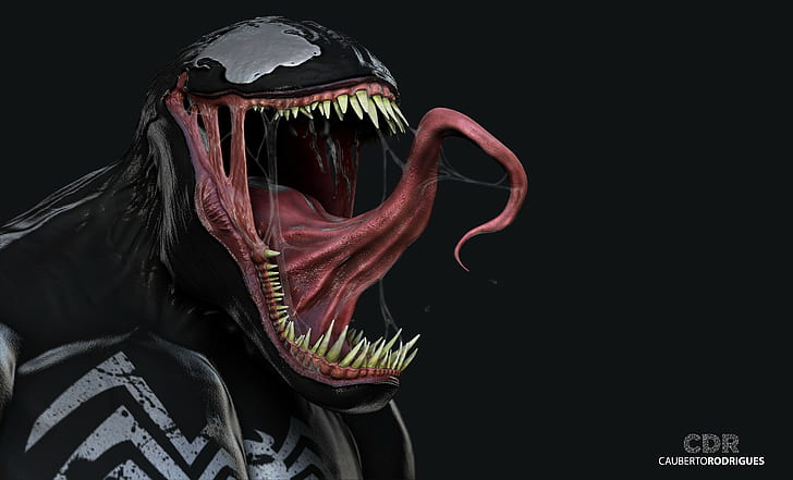 3D, Venom, HD wallpaper