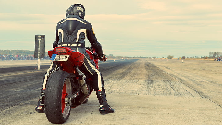 Drag Racing Romania, Ianca, motorcycle, transportation, helmet, HD wallpaper