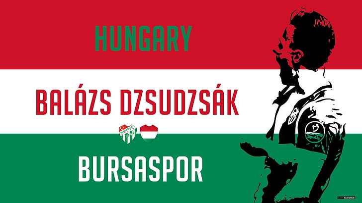 balazs dzsudzsak bursaspor soccer soccer clubs, text, western script