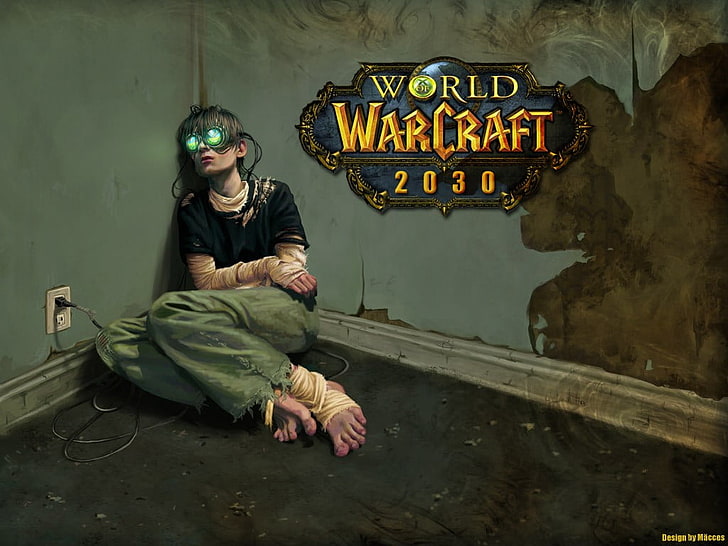 World of Warcraft 2030 artwork, virtual reality, abuse, video games, HD wallpaper