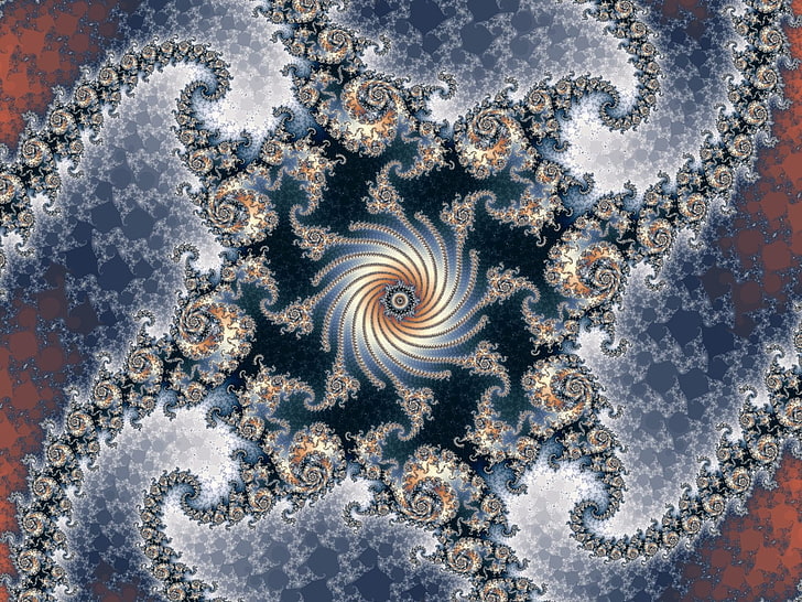 fractal, abstract, Mandelbrot, animal, no people, close-up, HD wallpaper