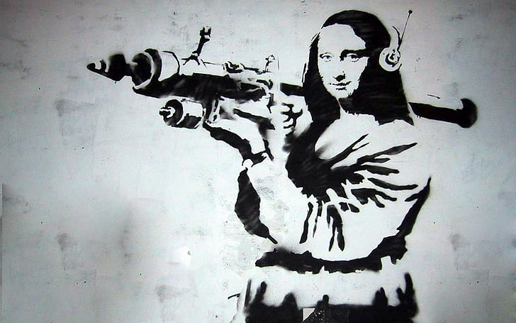 Banksy, Graffiti, Mona Lisa