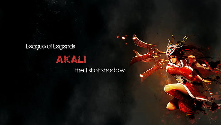 video games, Akali, League of Legends, HD wallpaper