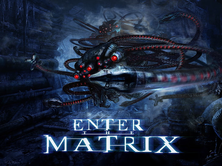 Enter The Matrix wallpaper, hunter, technology, night, science, HD wallpaper