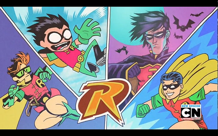 Teen Titans, Robin (character), multi colored, creativity, representation, HD wallpaper