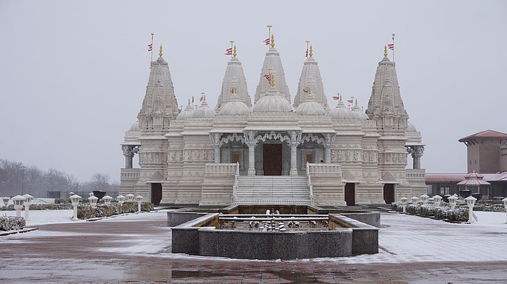 temple, Hinduism, architecture, built structure, building exterior, HD wallpaper