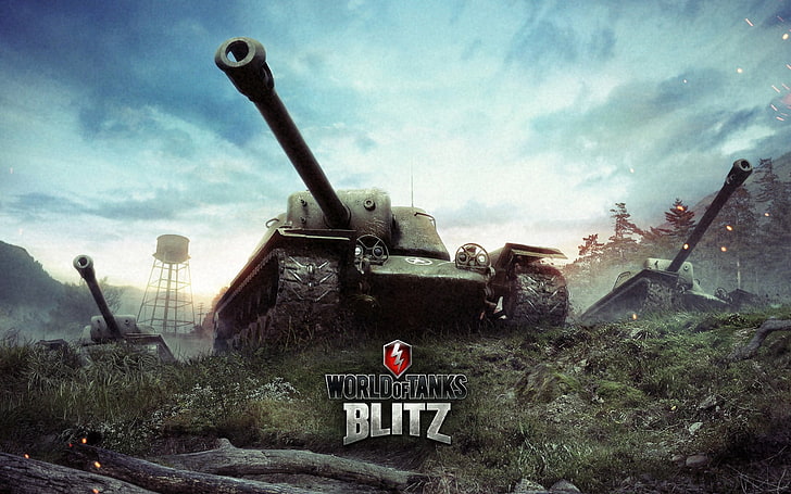 World of Tanks Blitz wallpaper, wargaming net, t110e4, pt-acs