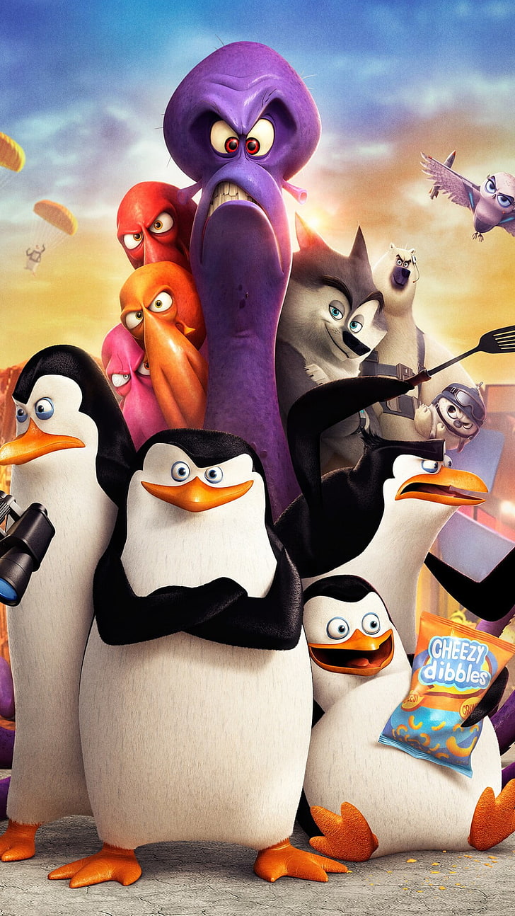 Penguins Of Madagascar Movie, Penguins of Madagascar movie poster, HD wallpaper