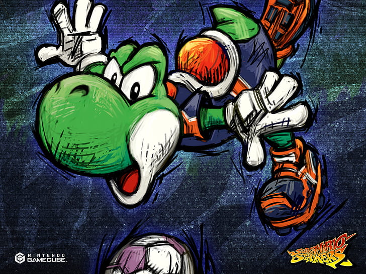 Mario Yoshi Drawing HD, video games, HD wallpaper