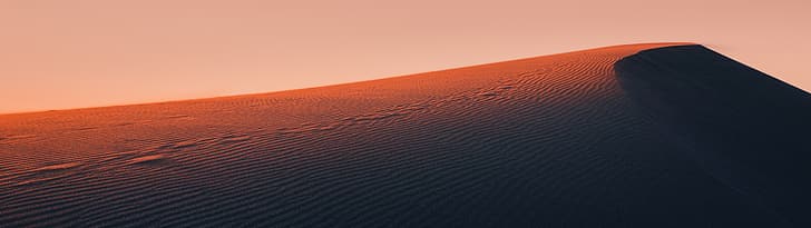 desert, dunes, landscape, ultrawide, HD wallpaper